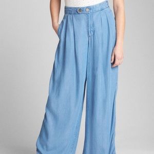 Gap wide leg pants in tencel